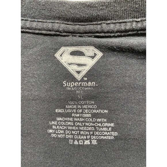 Superman XL Day of Doom Black TM & DC Comics Comic Book T-Shirt - Picture 4 of 4